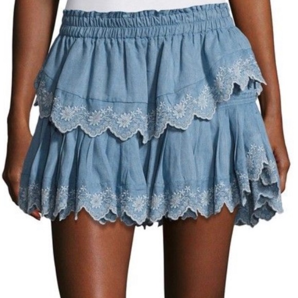 LoveShackFancy Dresses & Skirts - Loveshackfancy blue skirt